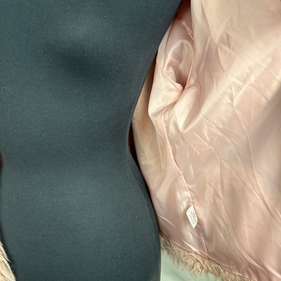 Dusty Rose Faux-Fur Jacket - Picture 6 of 7